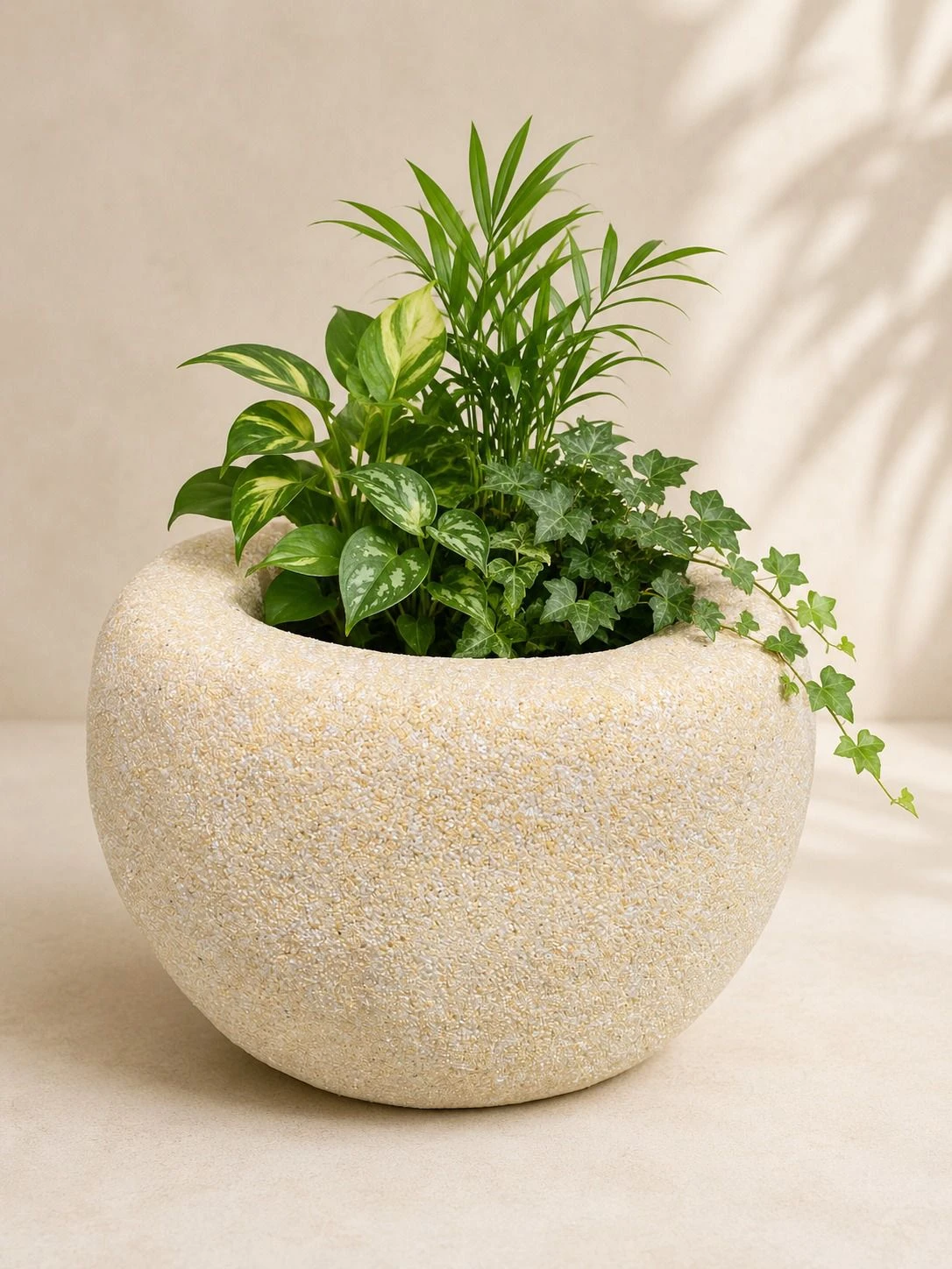 Designový květináč LIVA Beige, Aurea Forma